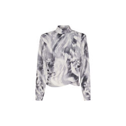 AronaGZ P bluse, svart/hvit dyr, Gestuz