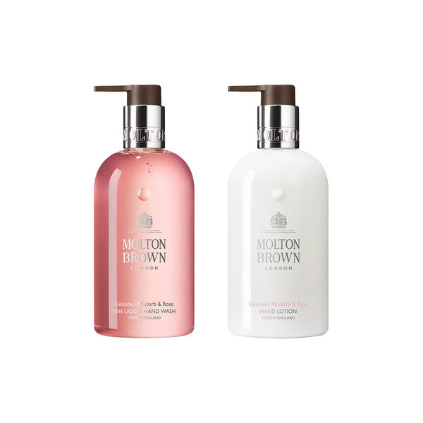 Hand Wash & Hand Lotion, delicious rhubarb & rose Hand Wash & Hand Lotion, delicious rhubarb & rose, Molton Brown