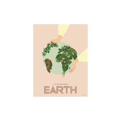 I Love Mother Earth plakat, 40x30 cm, ViSSEVASSE