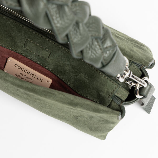 Boheme suede bimaterial h&aring;ndveske, alga/alga, Coccinelle