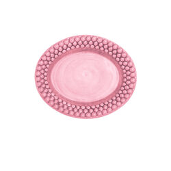Bubbles tallerken 20x16 cm, pink, Mateus