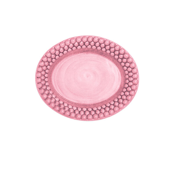 Bubbles tallerken 20x16 cm, pink, Mateus