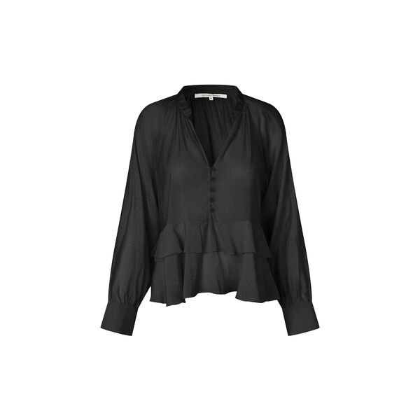 Tundra Frill Blouse, black, Second Female