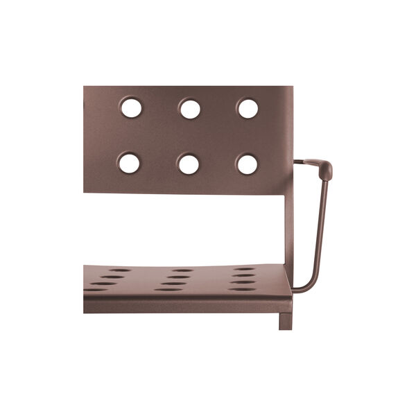 Balcony loungestol med armlen, iron red, HAY