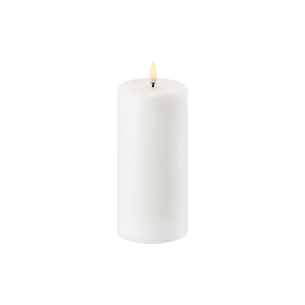 LED Pillar Candle 15 cm, nordic white, Uyuni Lighting