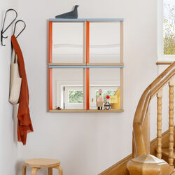 Colour Frame Mirror Small, blue/orange, Vitra 