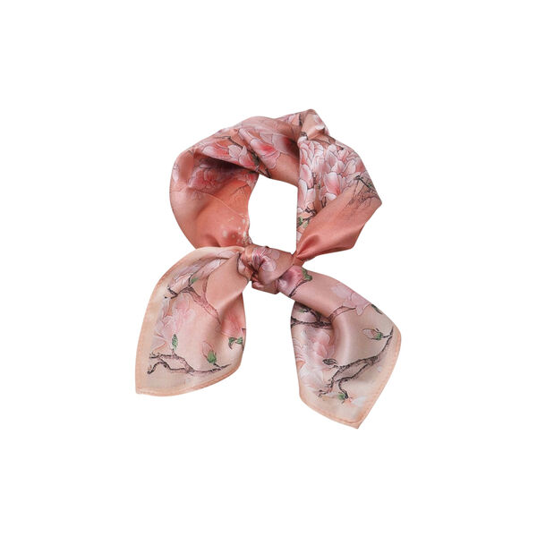 Mini silkeskjerf, korall, 7 DAYS