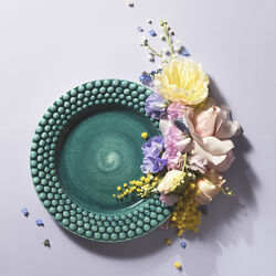 Bubbles tallerken 28 cm, ocean, Mateus