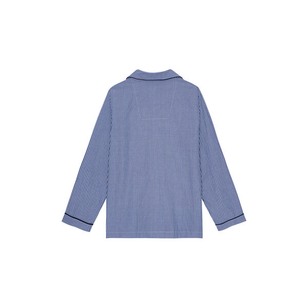 Salzburg pyjamas, navy/light blue strips/navy piping, Ambassador 1867