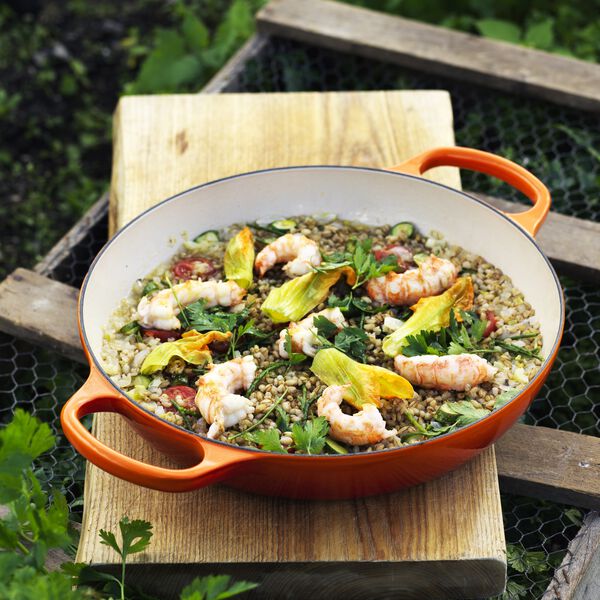 Signature st&oslash;pejern buffetgryte 30 cm, volcanic, Le Creuset