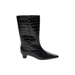 Hellasw Croco Boot, black, Sofie Schnoor