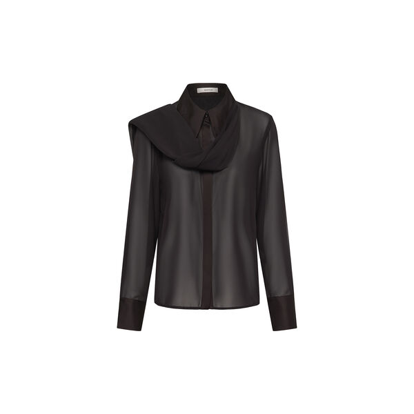 GZlynne scarf shirt, ganache, Gestuz
