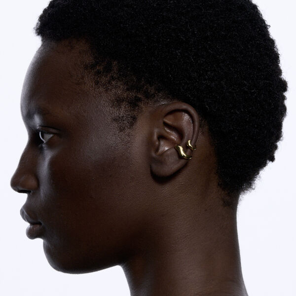 Sagene Ear Cuff, gull, Maria Black