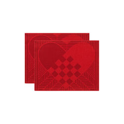 CHRISTMAS RUSTIC 50 juledekkeservietter, gold red, Georg Jensen Damask