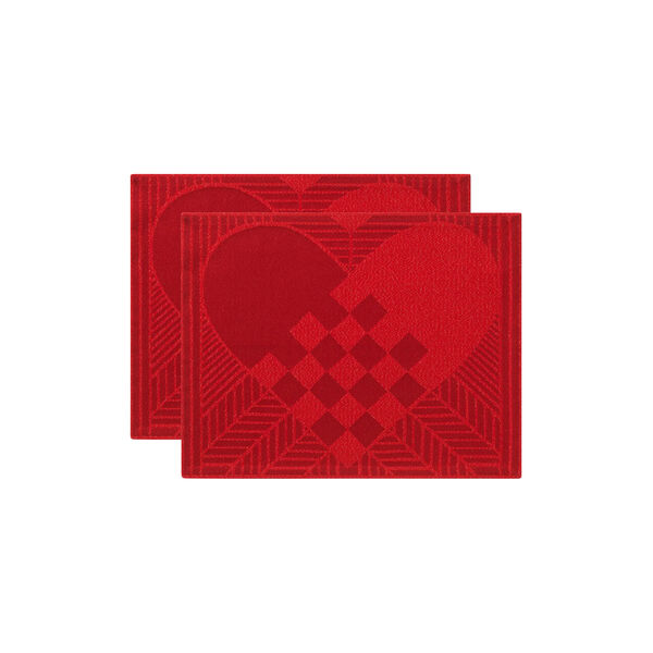 CHRISTMAS RUSTIC 50 juledekkeservietter, gold red, Georg Jensen Damask