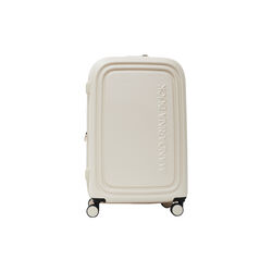 LOGODUCK + TROLLEY MEDIUM EXP, white mocha, Mandarina Duck