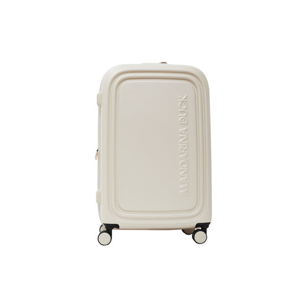 LOGODUCK + TROLLEY MEDIUM EXP, white mocha, Mandarina Duck