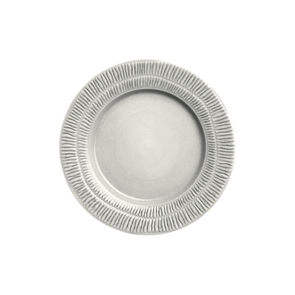 Stripes tallerken 28 cm, grey, Mateus