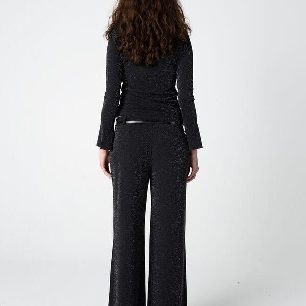 Lurex blouse, black / silver, Coster Copenhagen