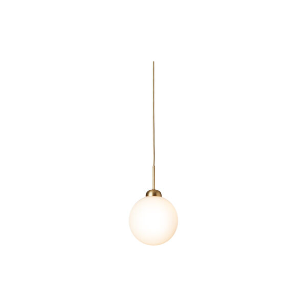 Apiales 1 Large Pendant, brushed brass/opal, Nuura