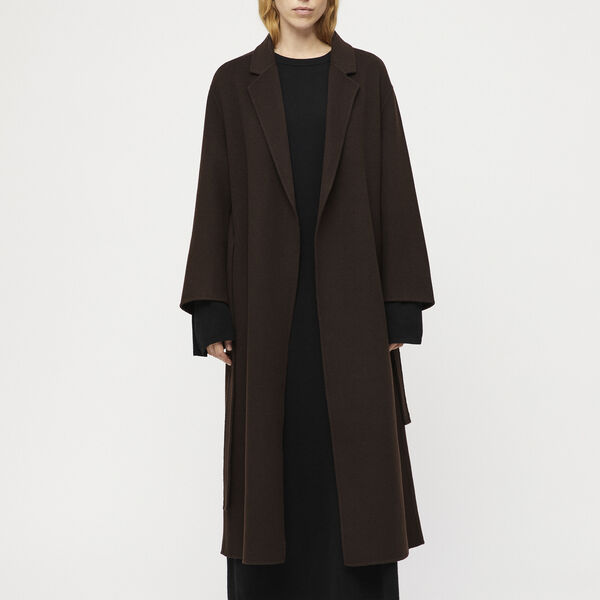 Double Wrap Coat, molé brown, FWSS