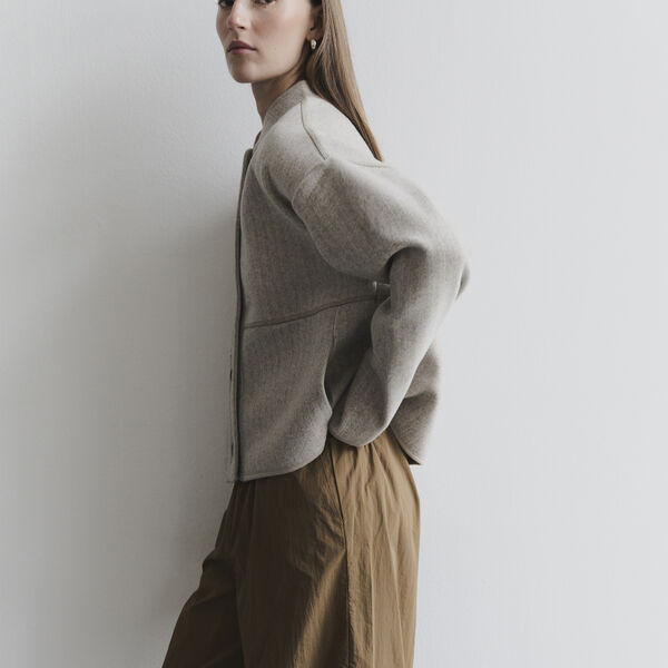 LR-SANNIE 1 Jacket, plaza taupe melange, Levet&eacute; Room