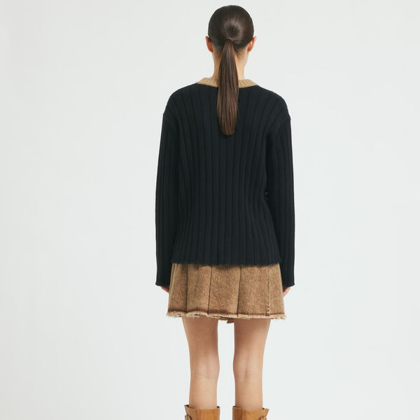 CollinRS strikk genser, black, Résumé