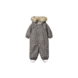 Snowsuit Nickie, 9528 black sea open flowers, Wheat
