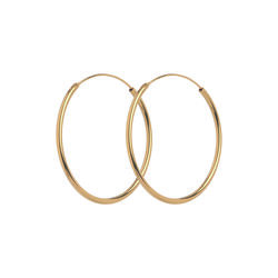 Mini Plain Hoop &oslash;reringer, gull, Pernille Corydon Jewellery
