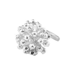 Statement Dild ring, s&oslash;lv, Flora Danica Jewellery