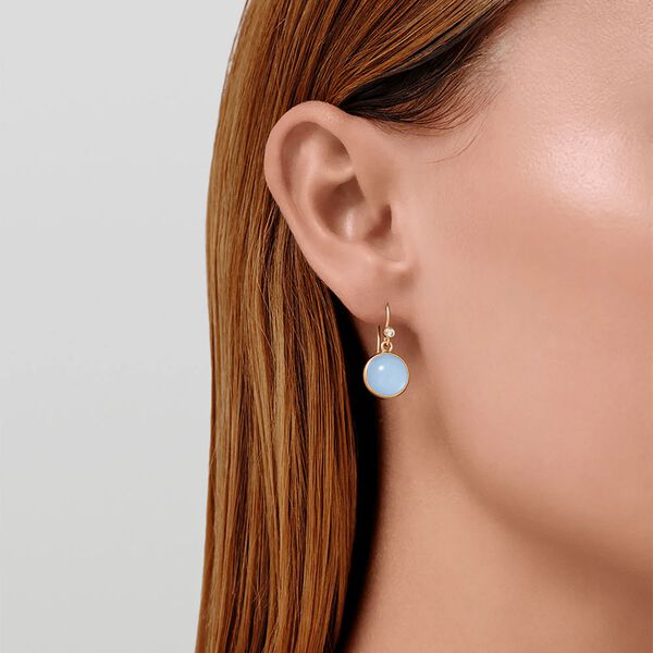 Prime &oslash;reringer, gold/milky aqua, Julie Sandlau