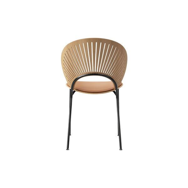 3396 Trinidad stol med polstret sete, oljet eik/cognac/svart, Fredericia Furniture