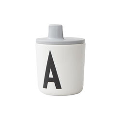 Drikketut til kopp, grå, Design Letters