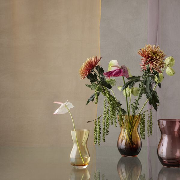 Calabas vase, burgunder, Holmegaard