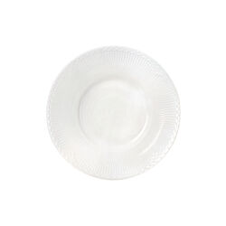 Hvit Riflet Halvblonde dyp tallerken