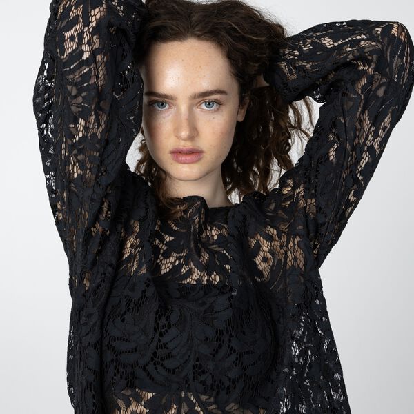 Lace blouse, black, Coster Copenhagen