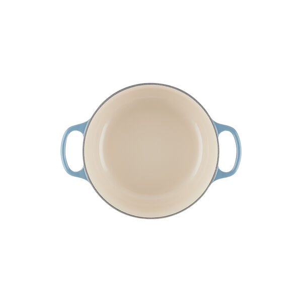 Signature rund gryte Ø 20 cm, chambray, Le Creuset