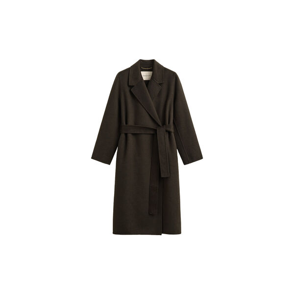 Handstitched Belted Coat, dark moss green, Gant