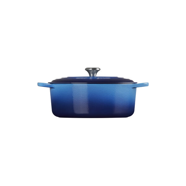 Signature st&oslash;pejern oval gryte &Oslash; 31 cm, azure, Le Creuset
