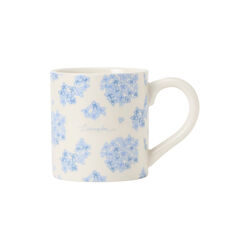 Floral Stoneware krus, blue/white, Lexington