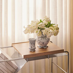 Svart Musselmalt Helblonde vase 22 cm, Royal Copenhagen