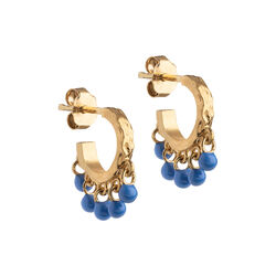 Astrid hoops, cornflower, ENAMEL Copenhagen