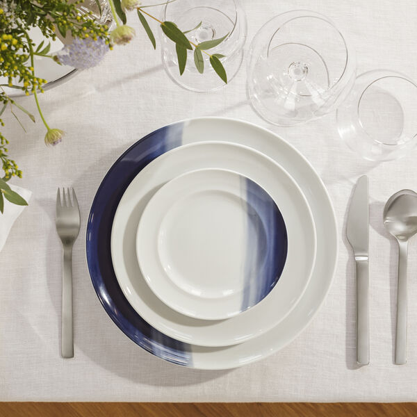 KOPPEL sidetallerken 16 cm, nyanser av bl&aring;, Georg Jensen