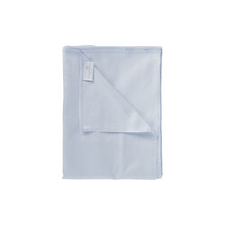 Satengvevd flatt laken, lyseblå, Geismars Væverier