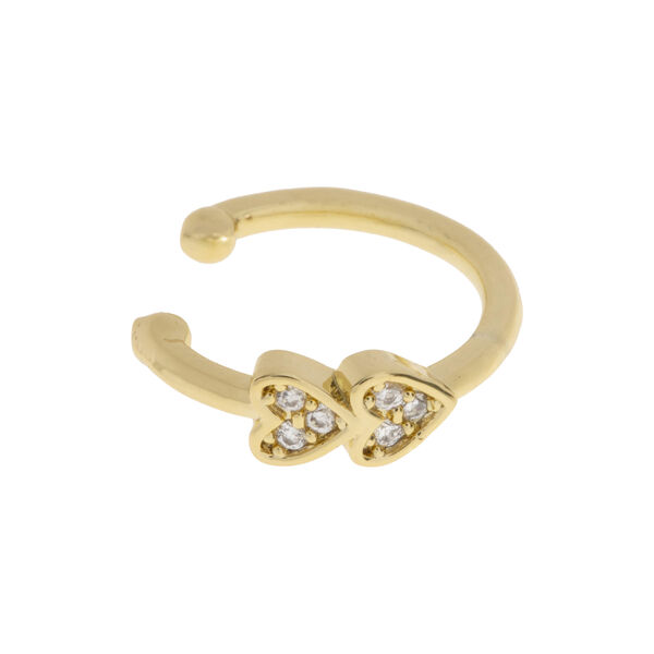 Gigi - Two Crystal Hearts &oslash;remansjett, gull, timi of Sweden