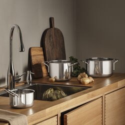 Rustfritt st&aring;l kasserolle, 1,1 l, Eva Trio