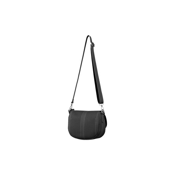 Knitted Crossbody Bag, black gun metal, Ilse Jacobsen Hornb&aelig;k