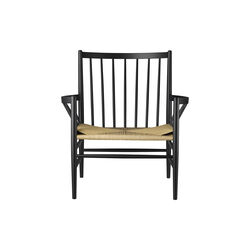 J82 loungestol, sort/natur, FDB Møbler