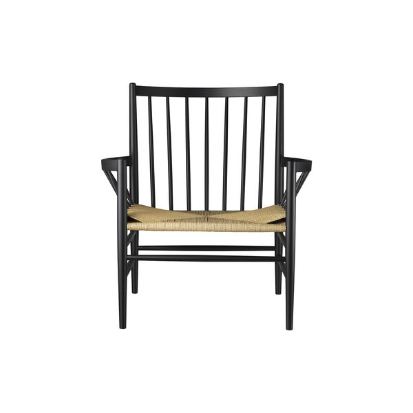 J82 loungestol, sort/natur J82 loungestol, sort/natur, FDB Møbler