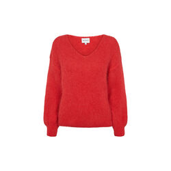 Milana LS Alpaca Pullover, lipstick red, Americandreams